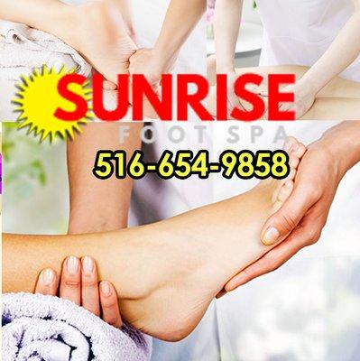 Sunrise Foot Spa Massage Massapequa NY. 516-654-9858