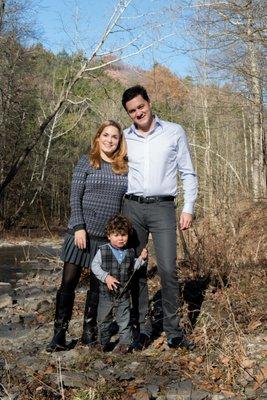 Family Portraits in fresh air and cool winter light