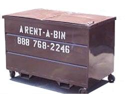 trash bins and larger roll-off boxes available