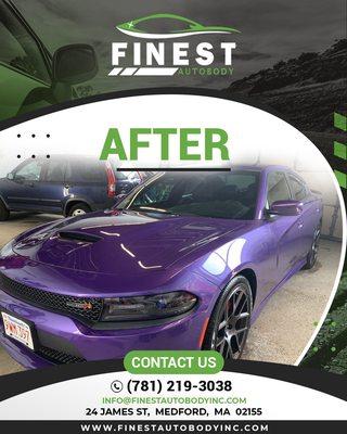 Finest Auto Body Inc
 24 James Street.
 Medford, Ma 02155