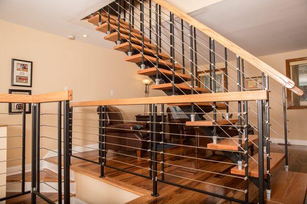 Multi-Line floating stairs are a great way to open up your space and keep your aesthetics classic and streamlined.