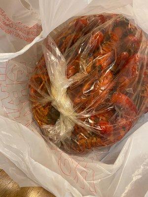 4lbs boiled crawfish