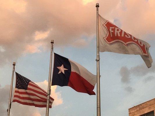 Frisco Square Flags