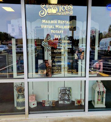 Even if you don't have time to stop in, come see what we've done with the window!