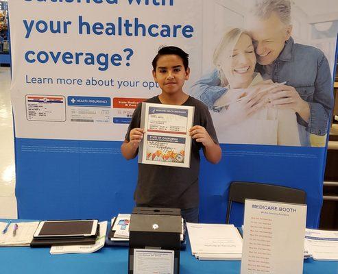 Aidan promoting Medicare Health Plans