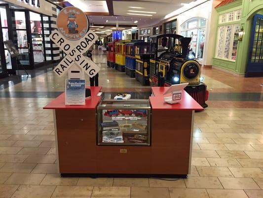 Loco-Motives is open daily at the Arrowhead Towne Center and is located on the upper level, in front of Dicks Sporting Goods