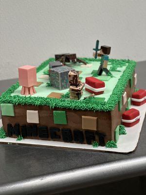 Minecraft cake