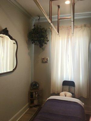 Treatment Room with Ashiatsu Bars overhead