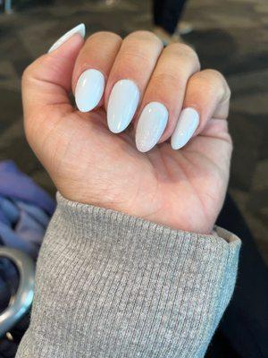 Acrylic almond shaped nails