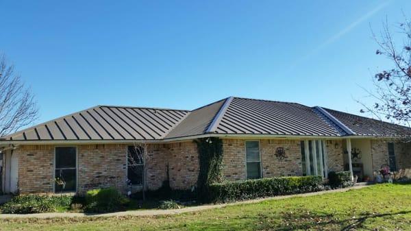 Metal roof we completed in 12/2015