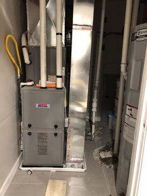 Installed New Furnace 80,000 BTU High Efficiency  (92%) With 3 Ton AC for New Construction House...
 For a Free Estimate Call Us Now!