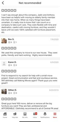 Reviews Yelp doesn't think they should show