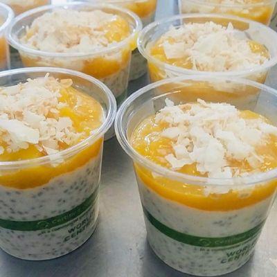 Delicious Chia Puddings. Just a tad sweet and great for breakfast or an afternoon snack.