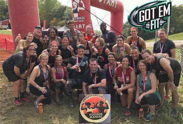 Team Camaraderie!! Some were attempting their very first Obstacle Course Race and everyone supported and helped each other to the end!