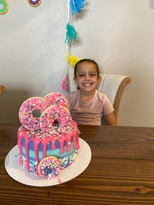 Donut cake from Cupcake Addict!