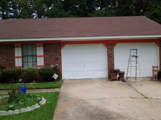 Exterior painting of a house