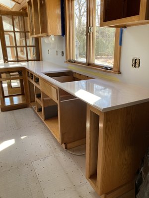 Finished Quartz countertop