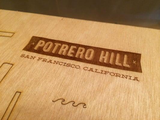 A custom map for a new restaurant in San Francisco.