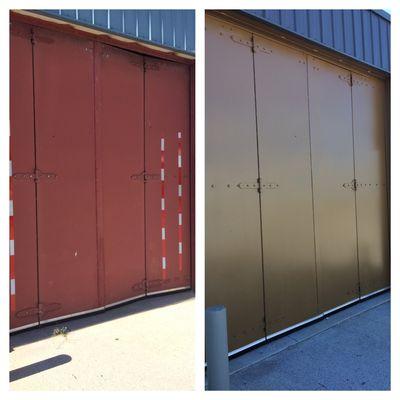 Transforming these commercial doors!