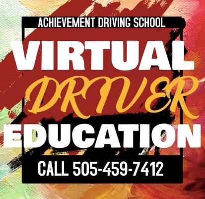 Achievement Driving School is offering a online/virtual Driver Education.