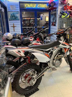 In stock dirt bikes