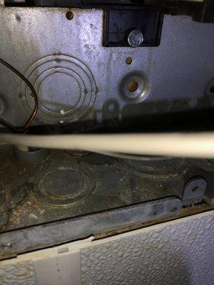 Water inside circuit breaker