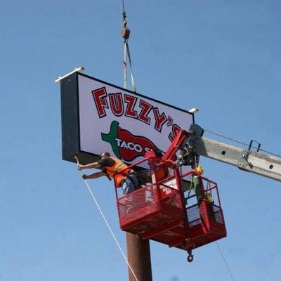 New Fuzzy's Taco install in Sherman Texas