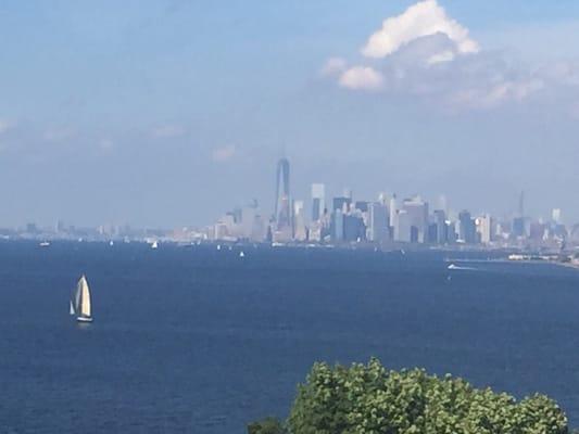 Manhattan skyline from the apartment