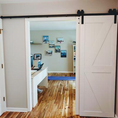 Added some barn doors for some character and privacy for the home office. What do you think?