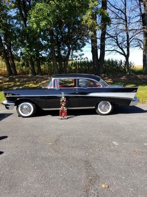 We finished the 57 Chev and first time out took best of show.