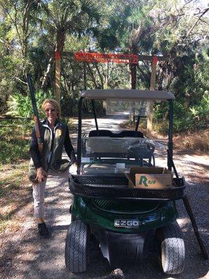 Weather is great ! Perfect spot to break some clays . Love this place especially the five stand .