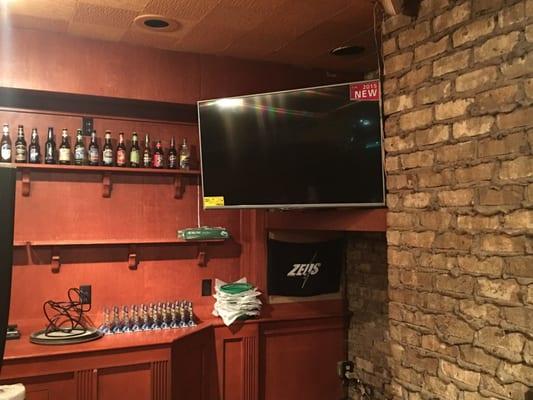 47" LG mounted in the downstairs bar area of the Fusion Bar & Grille.