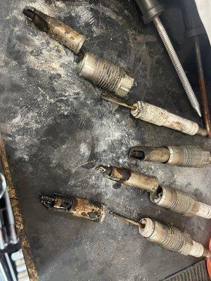 Broken 5.4 spark plugs