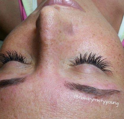 This is me after a fresh lash fill that you should do 3-4 weeks after your initial visit.