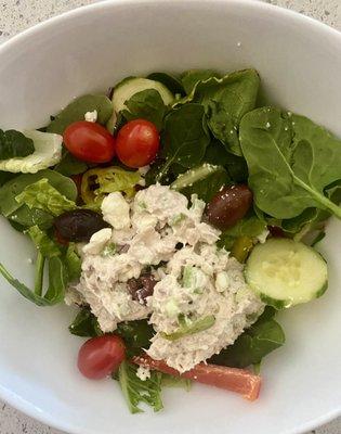 Greek Salad with Tuna Salad