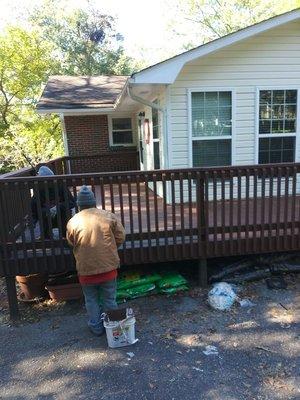 Deck painting