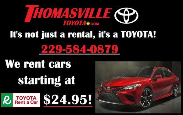 We rent vehicles starting at $24.95 per day!