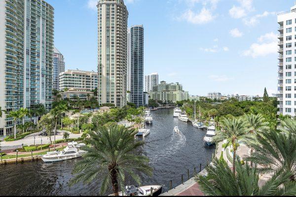 Condos on the New River in Downtown Fort Lauderdale.