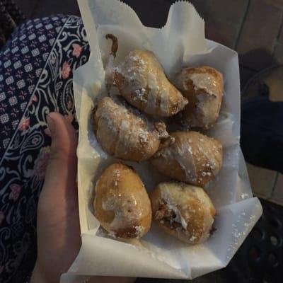 Deep fried cinnamon rolls from Bites