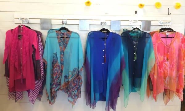 Sheer tunics just in time for summer!