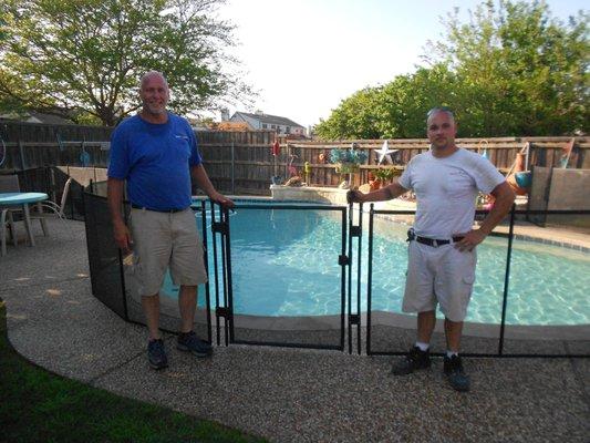 We take pride in every pool fence installation knowing the peace of mind we provide Dallas families about their children and pets.