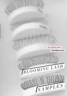 Lash samples