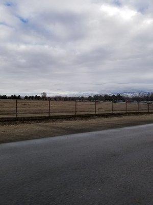 Pretty snow covered mountains from my office