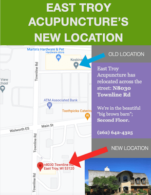 WE MOVED! Here's how to get to our new clinic from the old location.