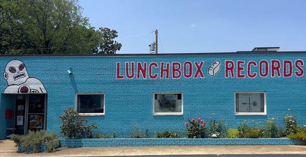 Outside of Lunchbox Records.