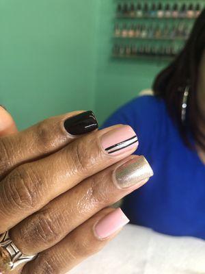 Spa Manicure on Natural Nails Short nails and Clean cuticles rock