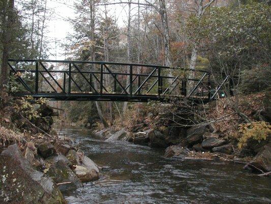 Bridges over rivers and ravines.