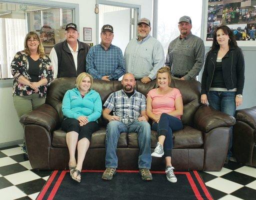 Back Row-Amy Price,Greg Hiler ,Bill Penman,Tony Amaya Chris Simpson and Michelle Ownby. Front Row-Joni Tims, Steven Summers,Casey Summers