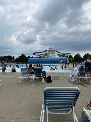 Wave pool, water slides, lazy River, splash pad!