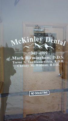 Mckinley Dental office door